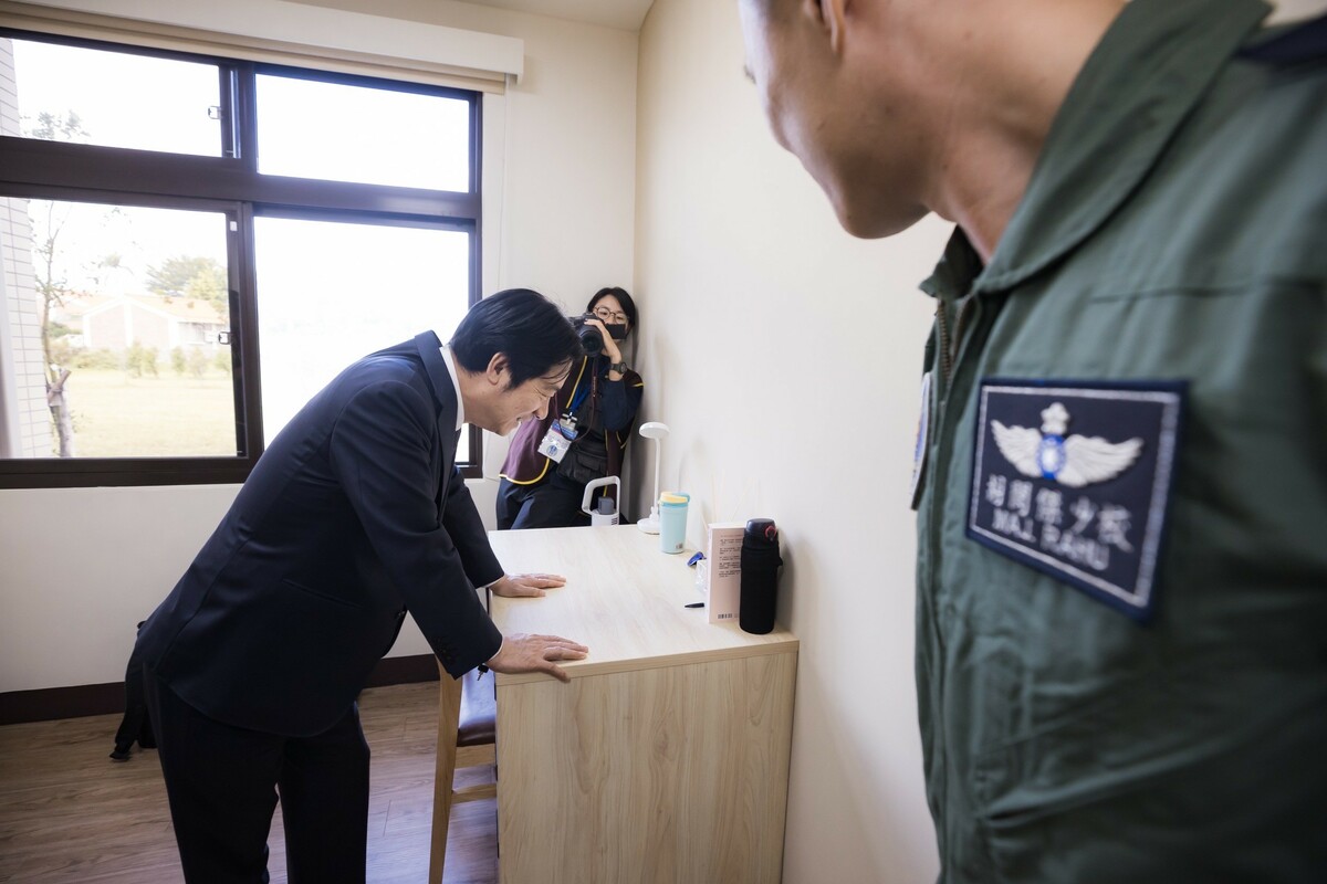  總統賴清德主持空軍清泉崗基地官兵生活設施新建工程完工啟用典禮。 圖：總統府提供 