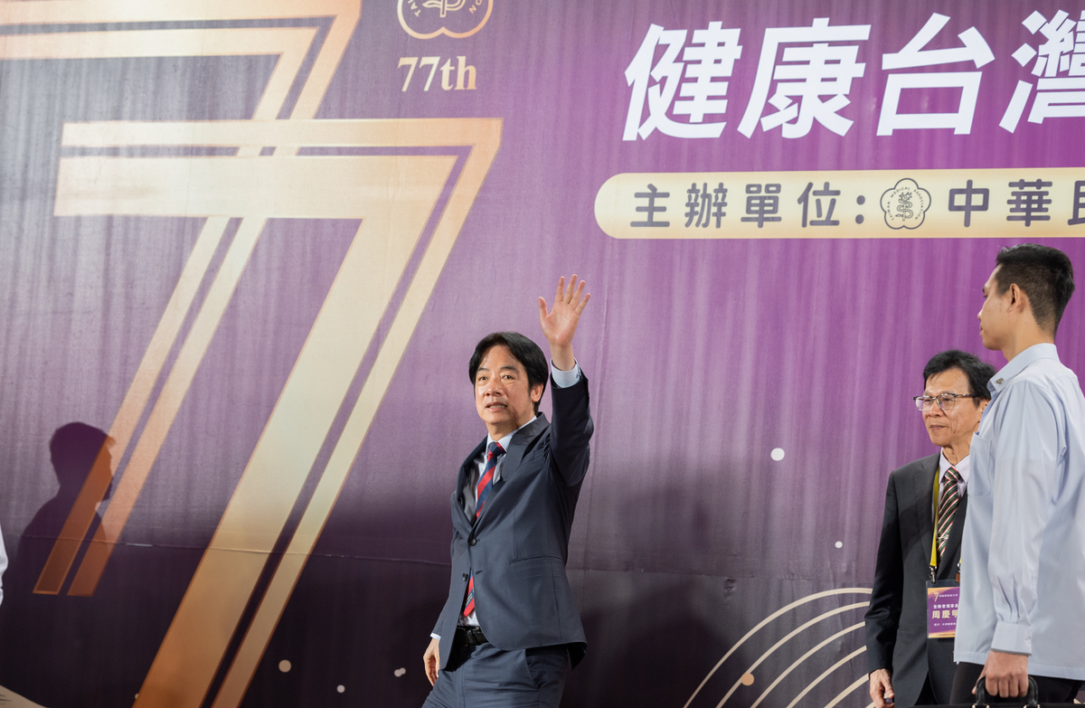 總統賴清德出席第77屆醫師節慶祝大會。 圖：總統府提供 