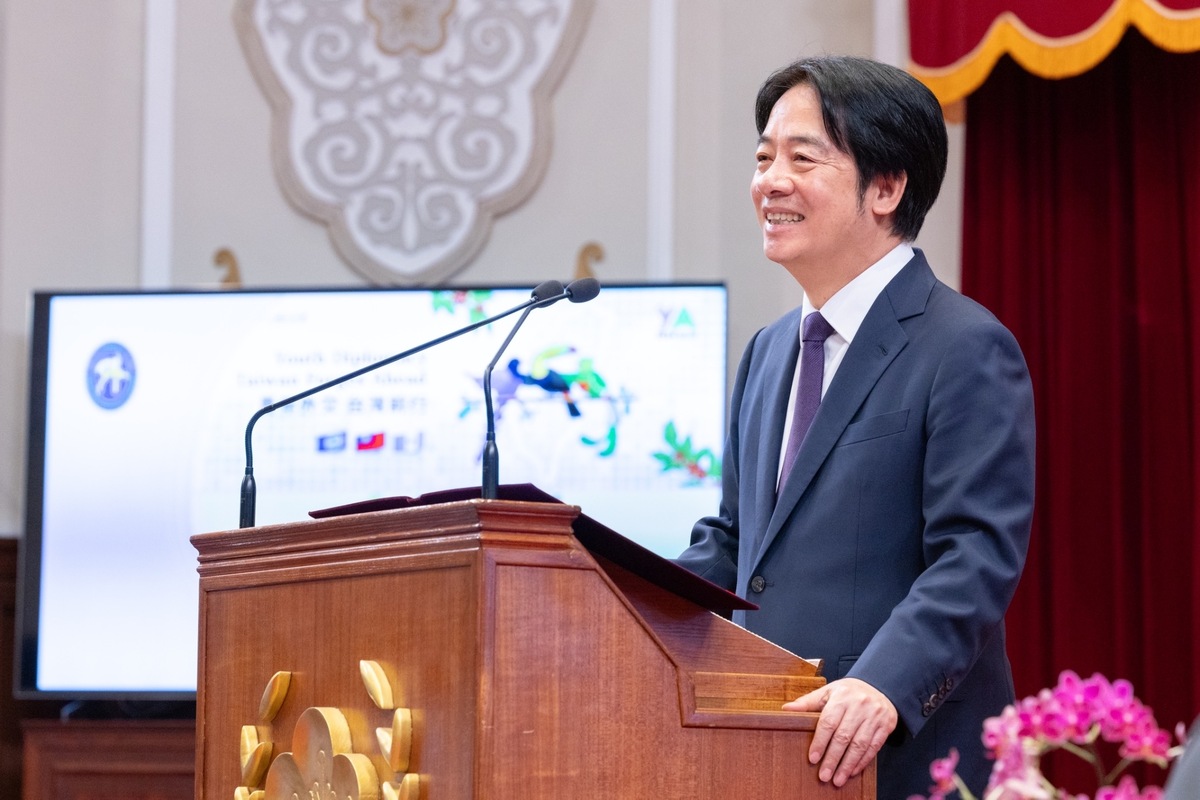  總統賴清德接見2024年國際青年大使交流計畫訪團。 圖：總統府提供 