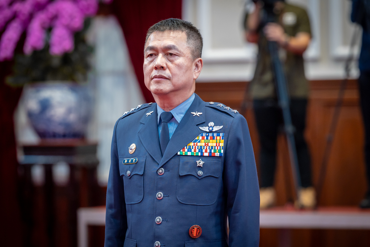  空軍司令鄭榮豐。 圖：總統府提供 