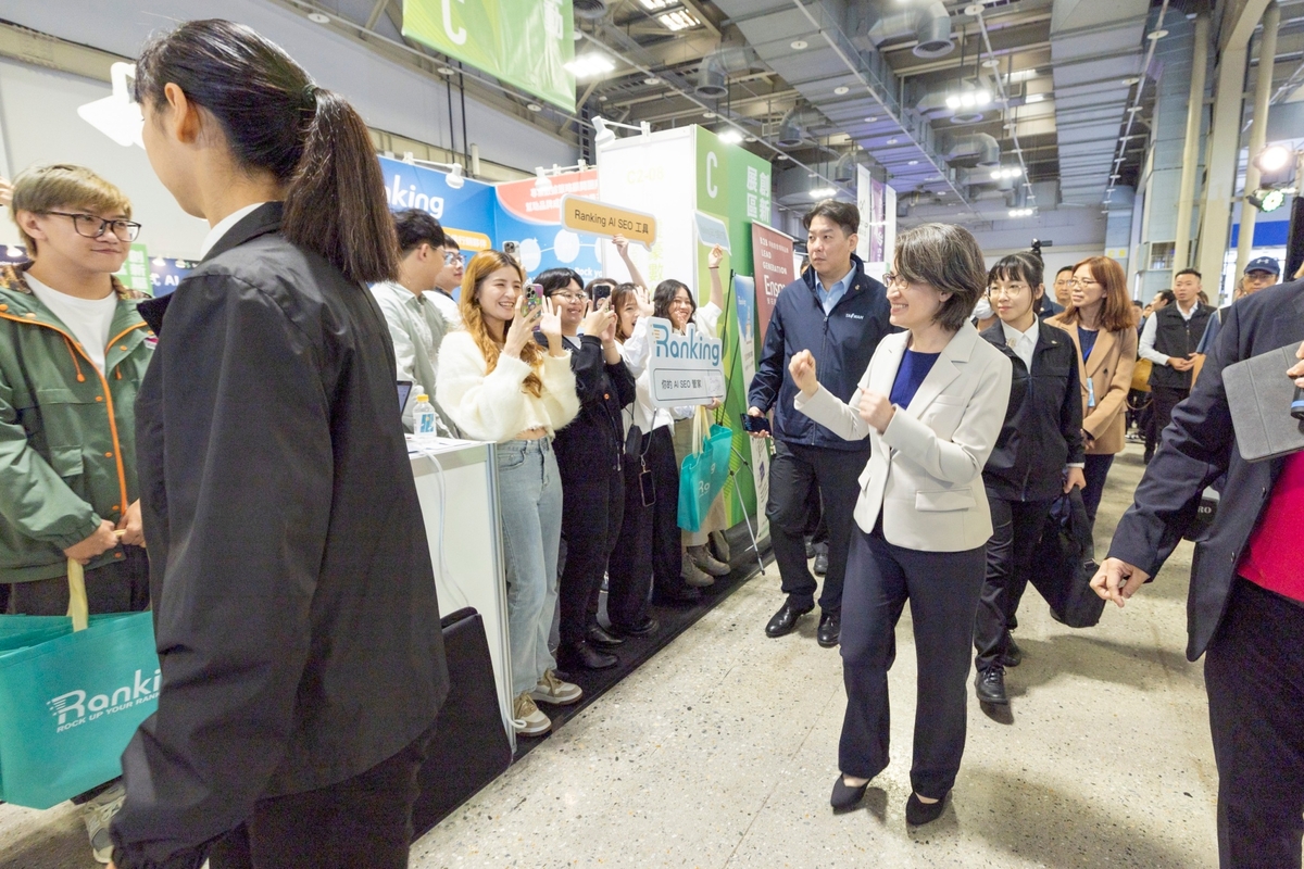  副總統蕭美琴出席2024 Meet Taipei 創新創業嘉年華。 圖：總統府提供 