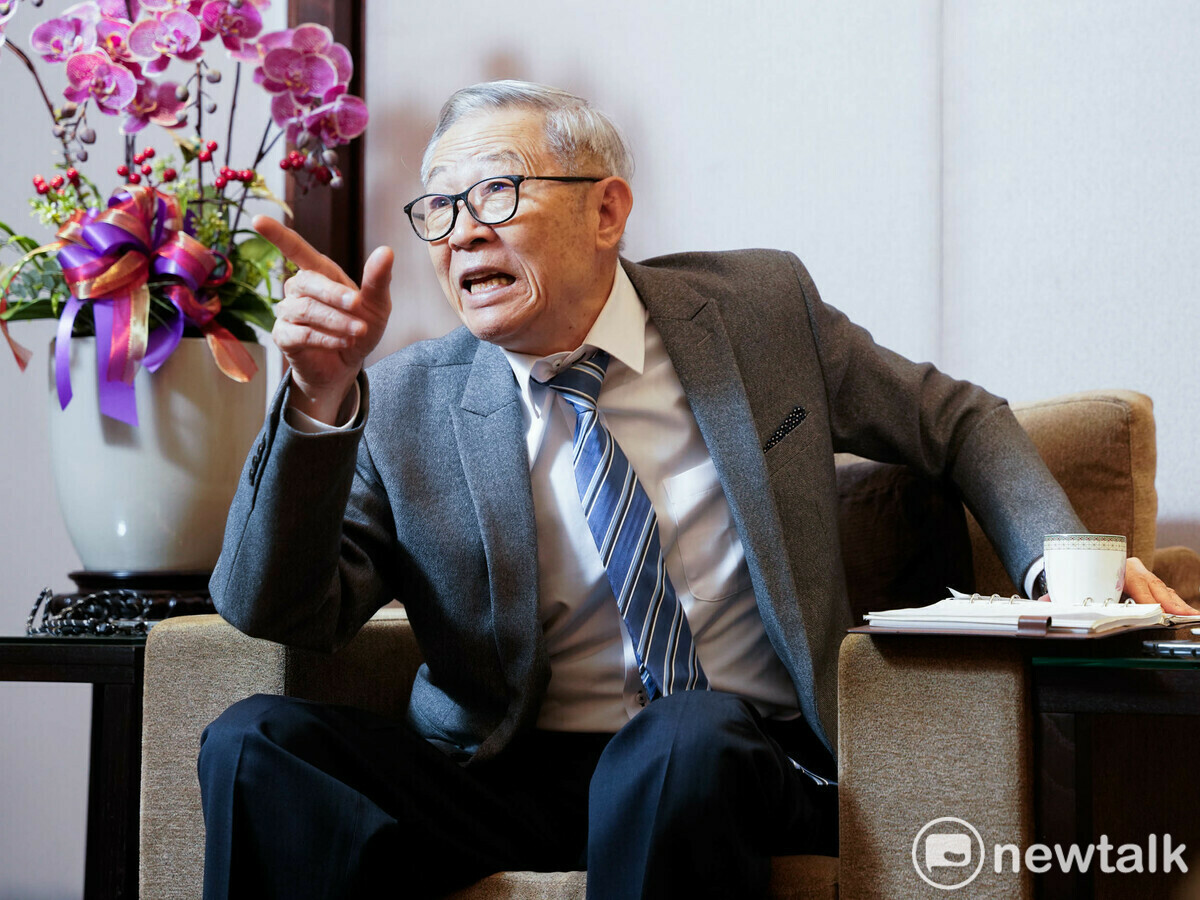  亞太基金會首席顧問趙春山專訪。 圖：張良一 /攝 