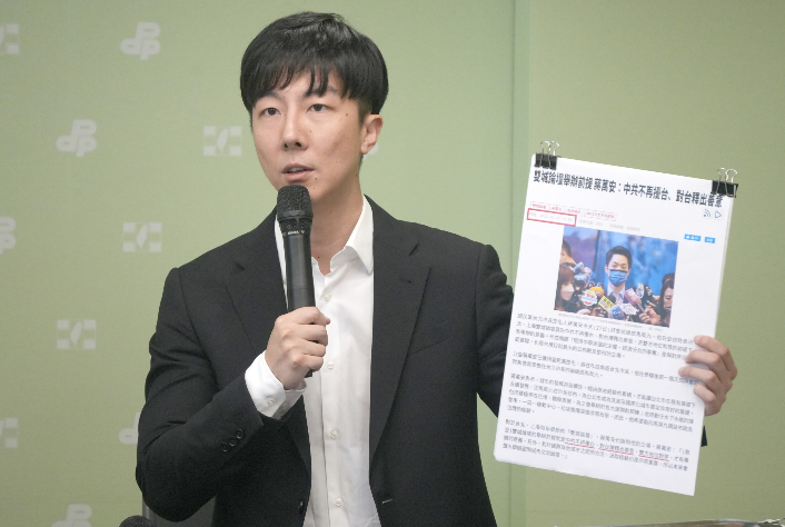  民進黨發言人吳崢。 圖：民進黨提供 