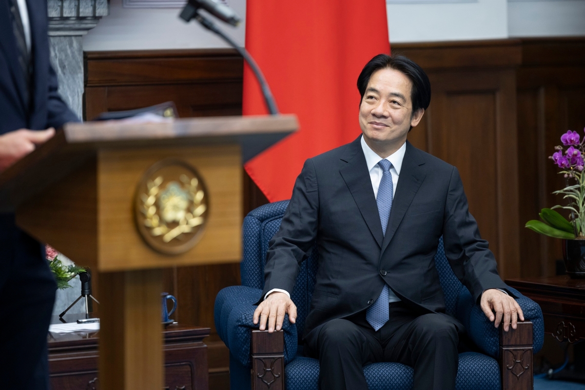 總統賴清德接見美國奧克拉荷馬州長史迪(Kevin Stitt)訪團一行。 圖:總統府提供 總統賴清德接見美國奧克拉荷馬州長史迪(Kevin Stitt)訪團一行。 圖:總統府提供