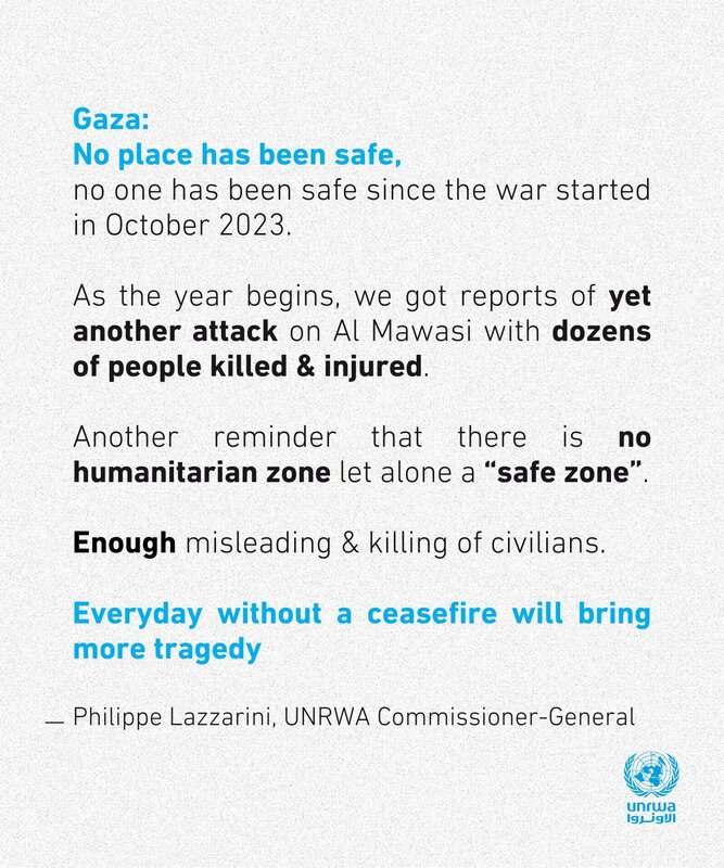 聯合國近東巴勒斯坦難民救濟工作署(UNRWA)負責人拉扎里尼(Philippe Lazzarini)對此在 X 發文感嘆:「加薩無人道區,更無安全之所。」 圖:擷自拉扎里尼個人X帳號 聯合國近東巴勒斯坦難民救濟工作署(UNRWA)負責人拉扎里尼(Philippe Lazzarini)對此在 X 發文感嘆:「加薩無人道區,更無安全之所。」 圖:擷自拉扎里尼個人X帳號