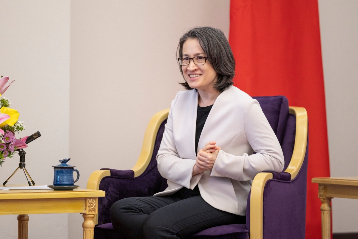  副總統蕭美琴接見美國雷根總統基金會暨紀念中心訪問團。 圖：總統府提供 