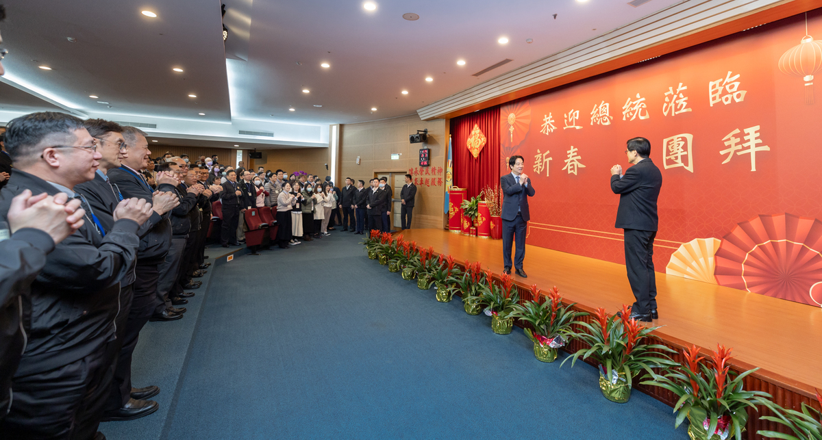 總統賴清德出席退輔會新春團拜。 圖:總統府提供 總統賴清德出席退輔會新春團拜。 圖:總統府提供