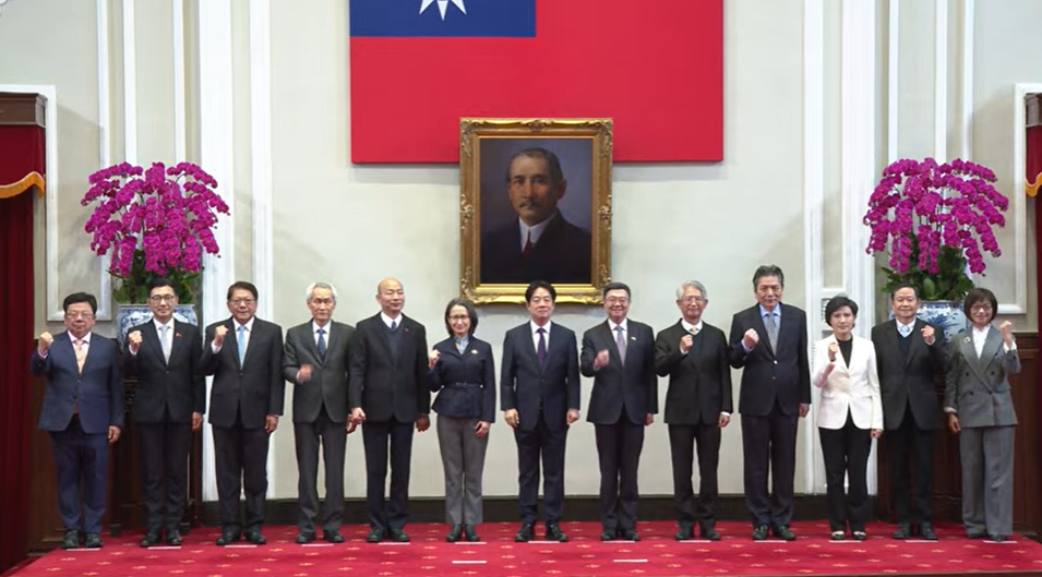  總統賴清德召集五院進行國政會商。 圖：翻攝自賴清德YT 