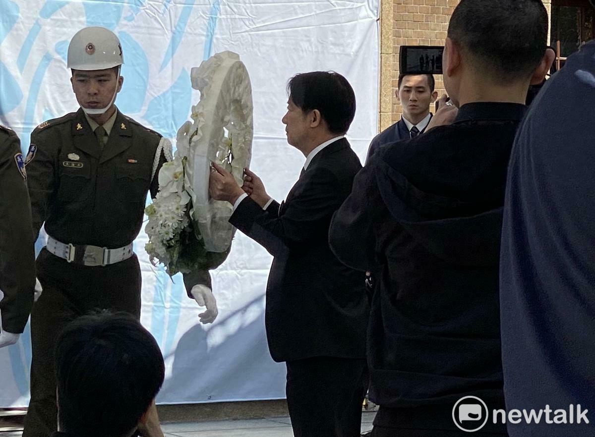 總統賴清德28日出席228事件78週年中樞紀念儀式。   圖：林朝億/攝