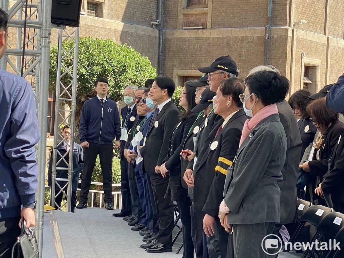 總統賴清德28日出席228事件78週年中樞紀念儀式。   圖：林朝億/攝