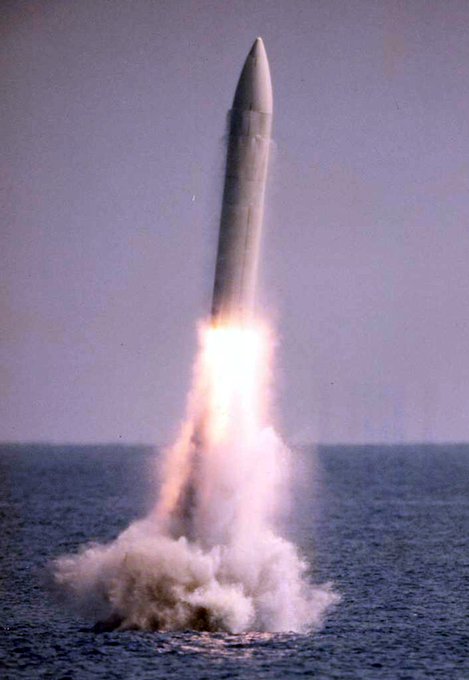  「北極星-A3」（Polaris A3）彈道導彈。 圖:擷自X帳號@USN_Submariner 