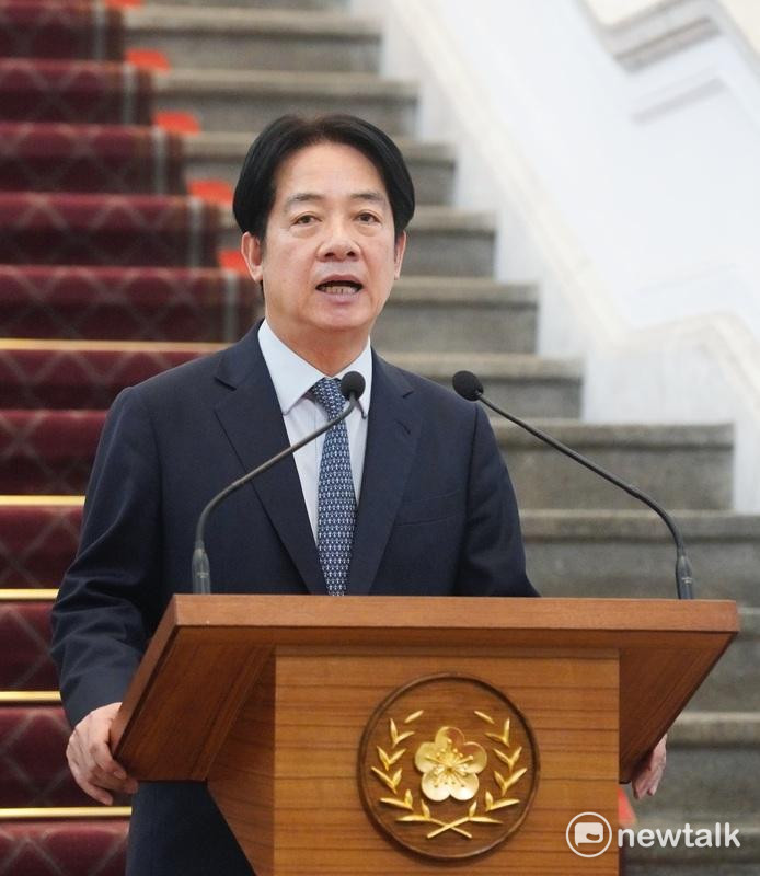 總統賴清德於國安高層會議後舉行記者會，說明因應中國對台統戰的相關對策。   圖：張良一/攝