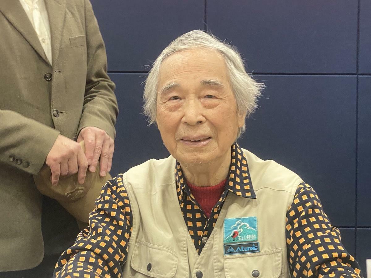 罷免團體花蓮微光、台灣勵志協會、反共護台志工聯盟等今日在台大校友會館發起「罷傅愛花蓮、反共護台灣」 記者招待會，出席者作家李喬   圖：林朝億/攝