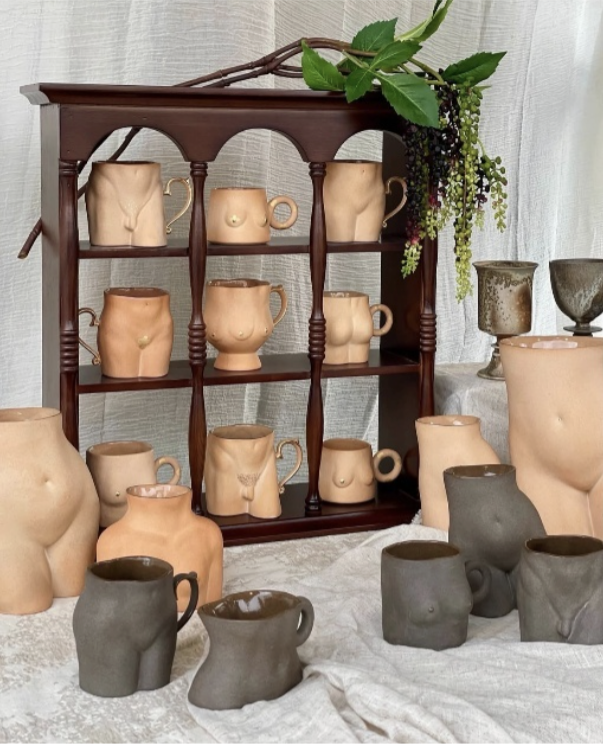  ▲隅生心工透過造型特別的人體陶瓷杯，探尋人性本真與自然之美，雙手揉塑之間傳遞溫暖與治癒力。 圖：富邦金／提供 