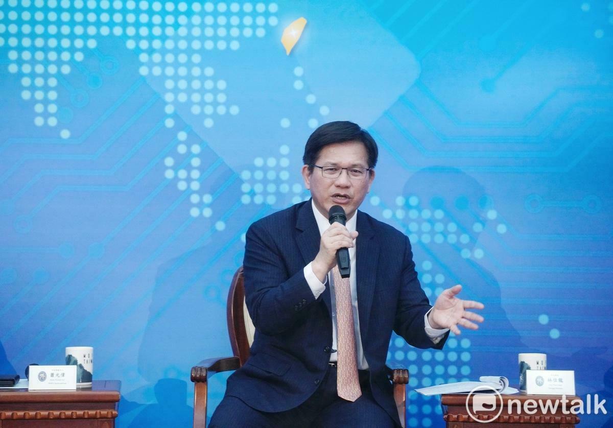 外交部長林佳龍今與媒體茶敘，說明過去1年外交工作的推動及展望。   圖：張良一/攝