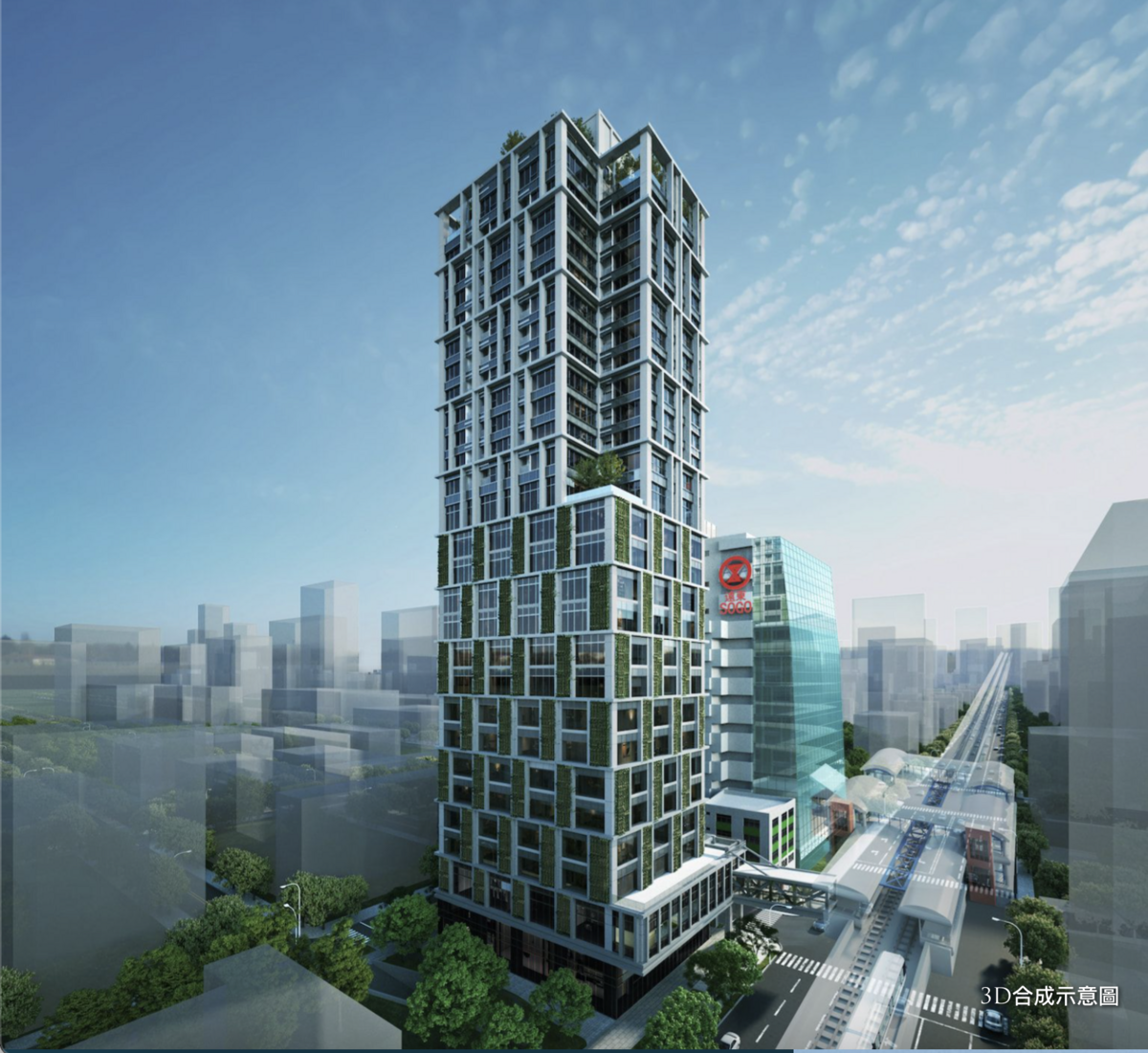 ▲小豪宅「富邦藝庭」緊鄰捷運、百貨商圈，最新成交物件僅 44.8坪。 圖：截自「富邦藝庭」官網（示意圖）