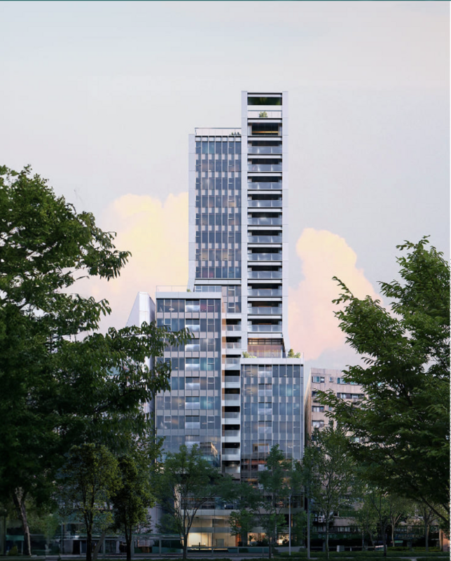  由大陸建設推出的預售建案「耑岫」，位於信義計劃區，總戶數 90戶。 圖：慕樺建築行銷網站（示意圖）