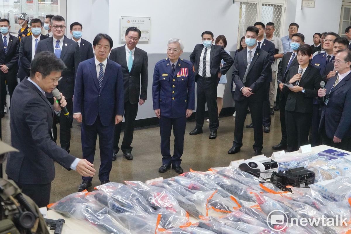 賴清德強調打詐、掃黑。 圖：張良一/攝 