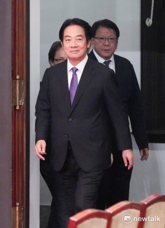  總統賴清德在罷免投票和核三延役公投結束後舉行記者會，發表談話並回答媒體提問。 圖：張良一/攝 