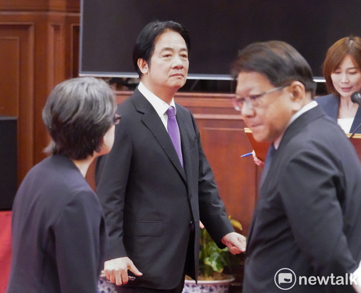 總統賴清德在罷免投票和核三延役公投結束後舉行記者會，發表談話並回答媒體提問。 圖：張良一/攝 