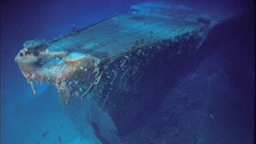  俾斯麥號遺骸。 圖：翻攝自Discovery Channel 