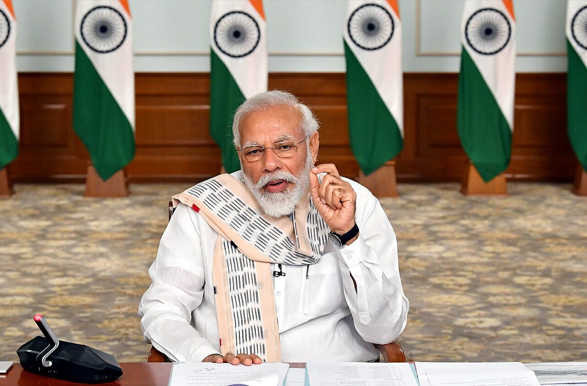  印度總理倫德拉．莫迪（Narendra Damodardas Modi）態度強硬，並積極與俄羅斯、中國、巴西等國互動。 圖：翻攝自維基百科 