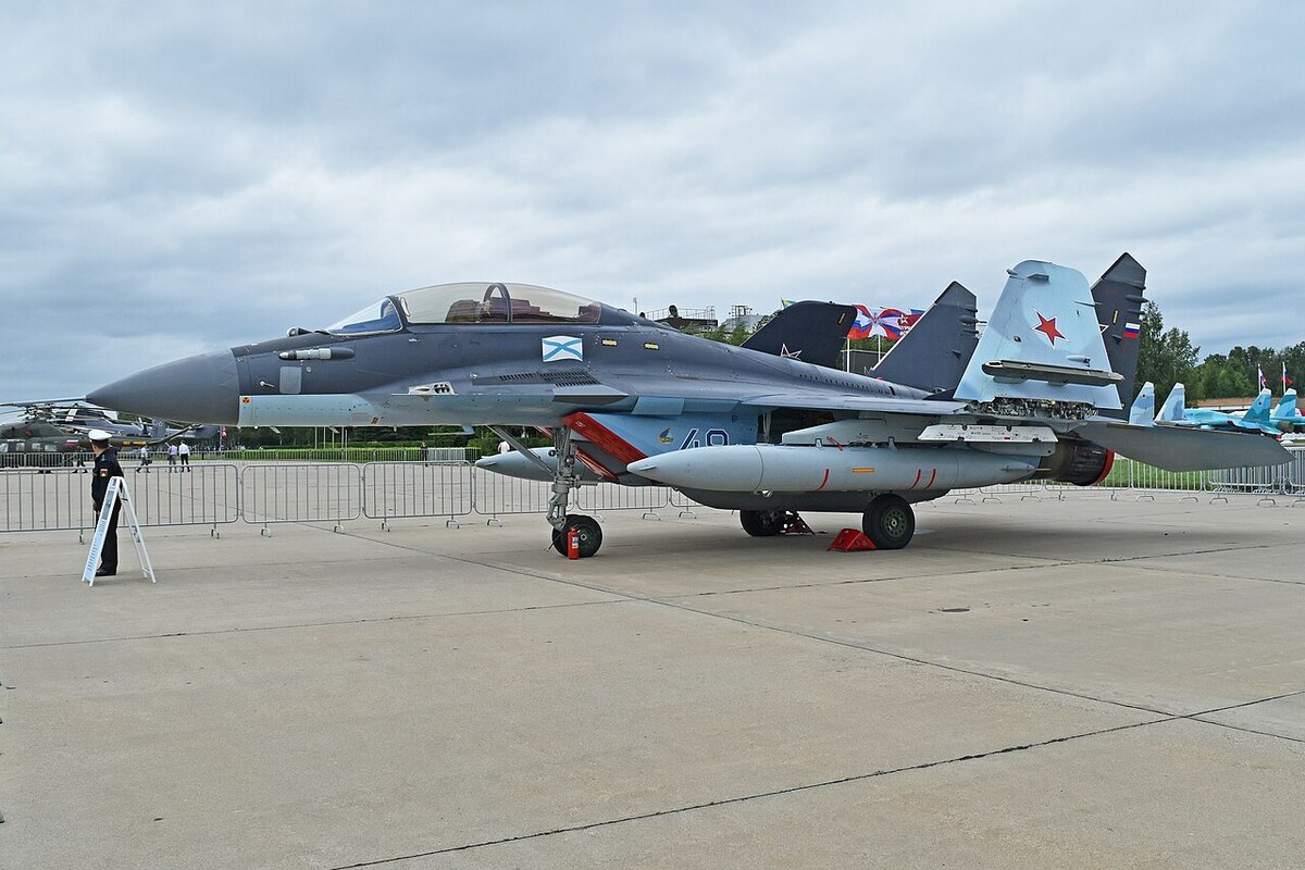 2017 年 8 月在庫賓卡空軍基地的米格-29K。 圖：翻攝自維基百科 