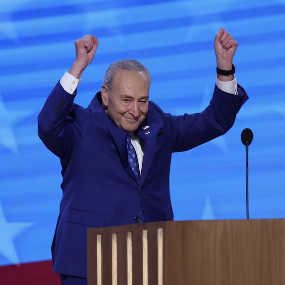  民主黨參議院領袖舒默（Chuck Schumer）。 圖：翻攝自Ｘ 