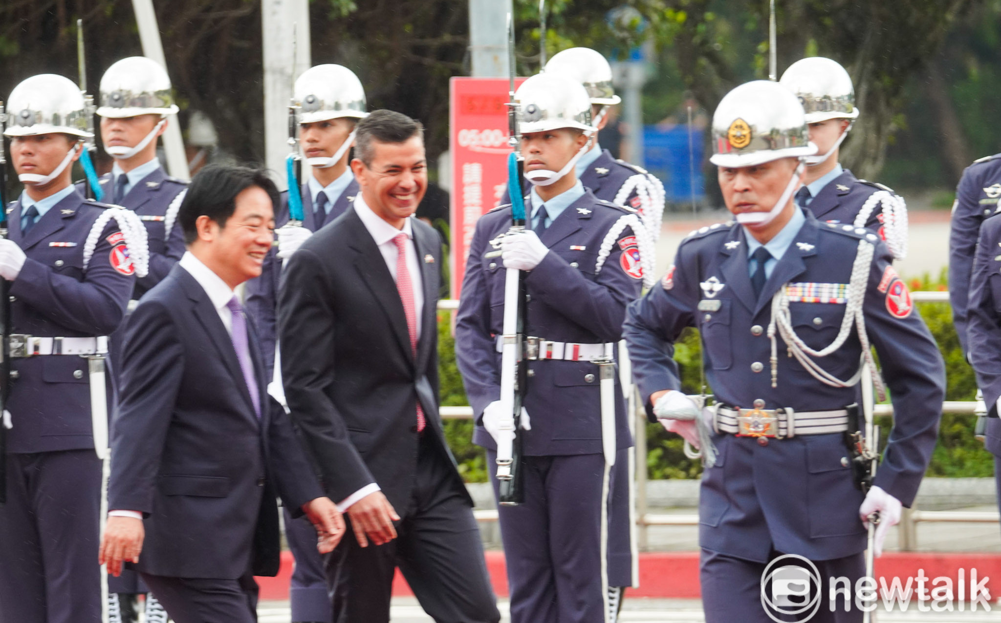 賴清德主持軍禮歡迎 貝尼亞：巴拉圭重視友誼會繼續支持台灣 