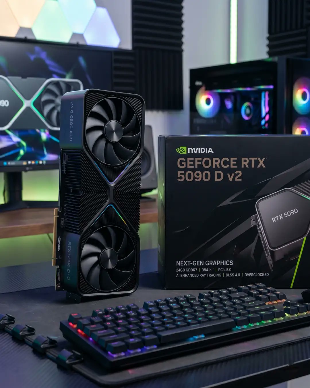  RTX5090 D V2 圖 : 翻攝自 X @GameGPU_com 