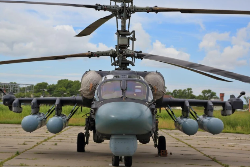  ka-52短吻鱷攻擊型直升機正面照 圖：翻攝自百度 