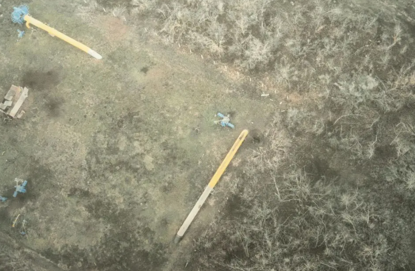  烏軍破壞管道前 圖：翻攝自騰訊網 