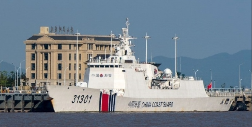  中國海警艦 白塔艦 圖：翻攝自百度 