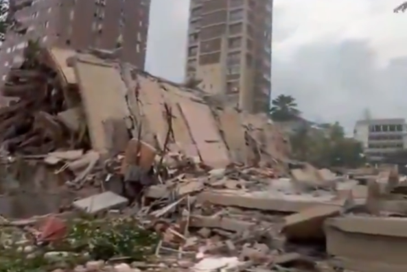  本週三震動委內瑞拉北部加拉加斯（Caracas）的景象。 圖：翻攝自 X @CorteInforma 