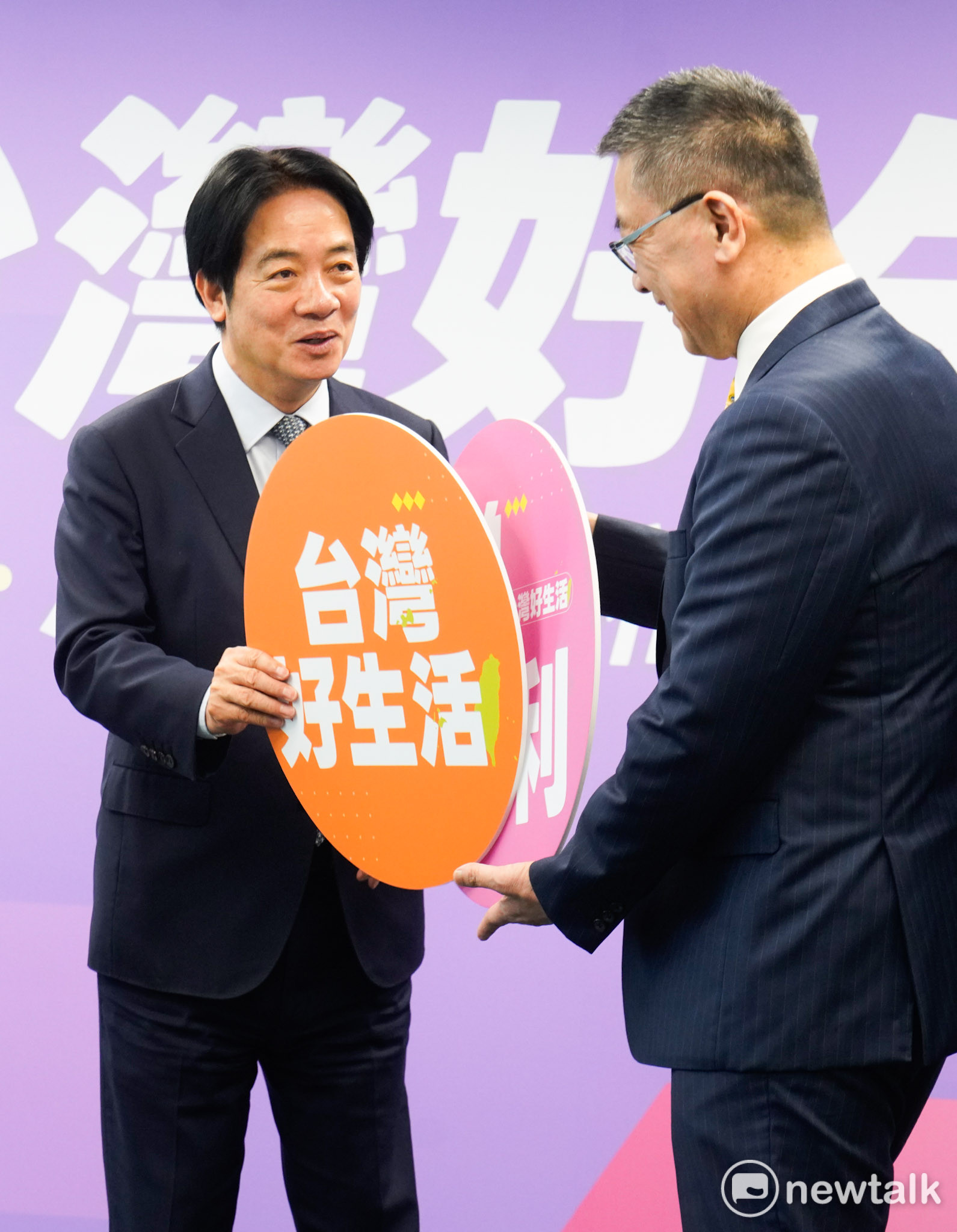  民進黨主席賴清德今舉行「台灣好⽣活」—民進黨2026地⽅選舉政績暨共同政⾒發布記者會。 圖：張良一/攝 