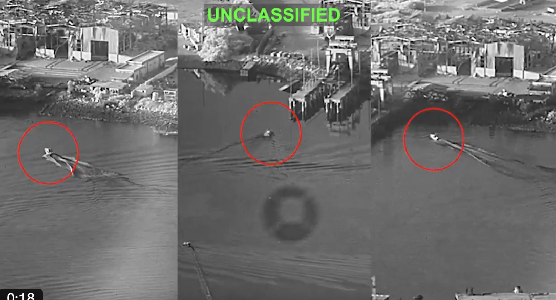  海上無人機時代已正式開啟，美軍在實戰中首次啟用了無人水面載具（USV）。美軍中央司令部（ CENTCOM ）宣布， 3 艘「 海盜 」（Corsair）。 圖：翻攝自@nexta_tv 