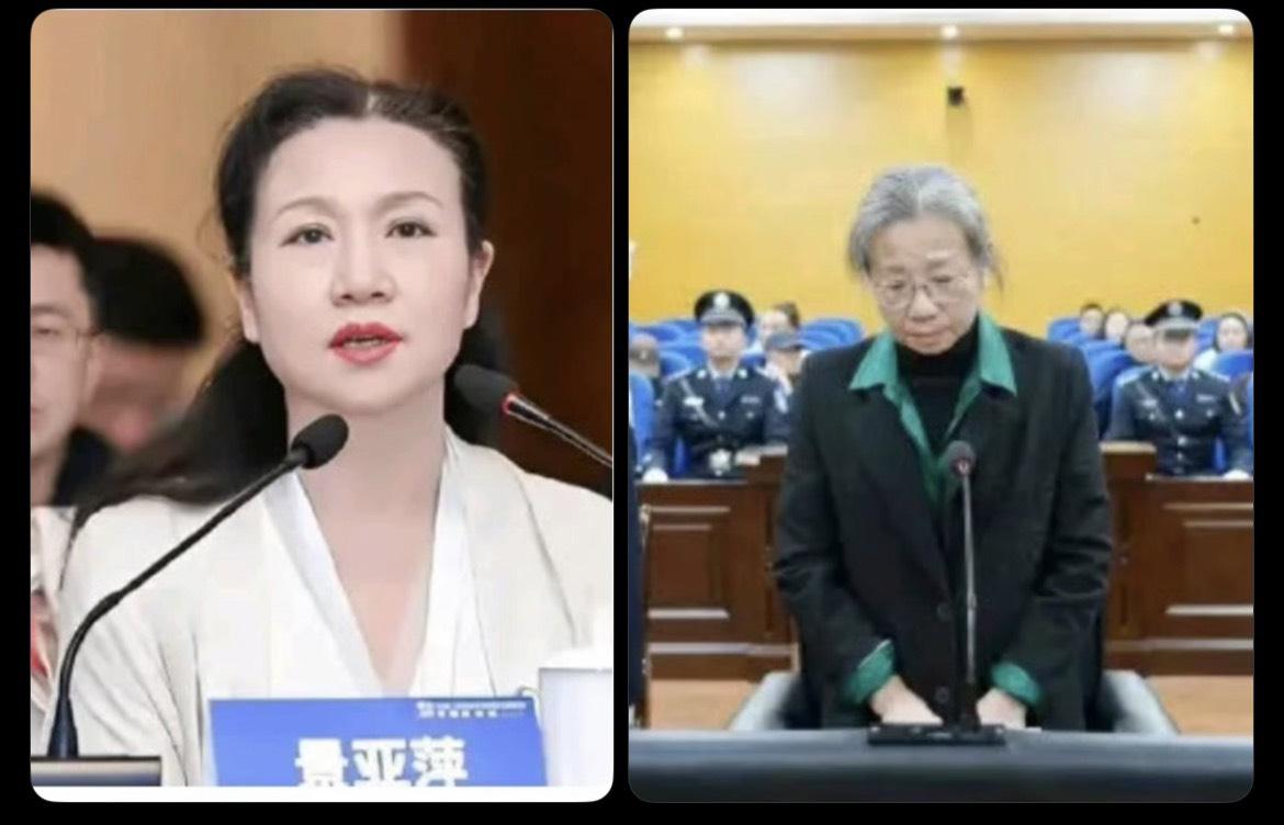  原貴州省大數據發展管理局局長景亞萍落馬前後的對比照片。 圖：翻攝自 X 帳號 @作家崔成浩 