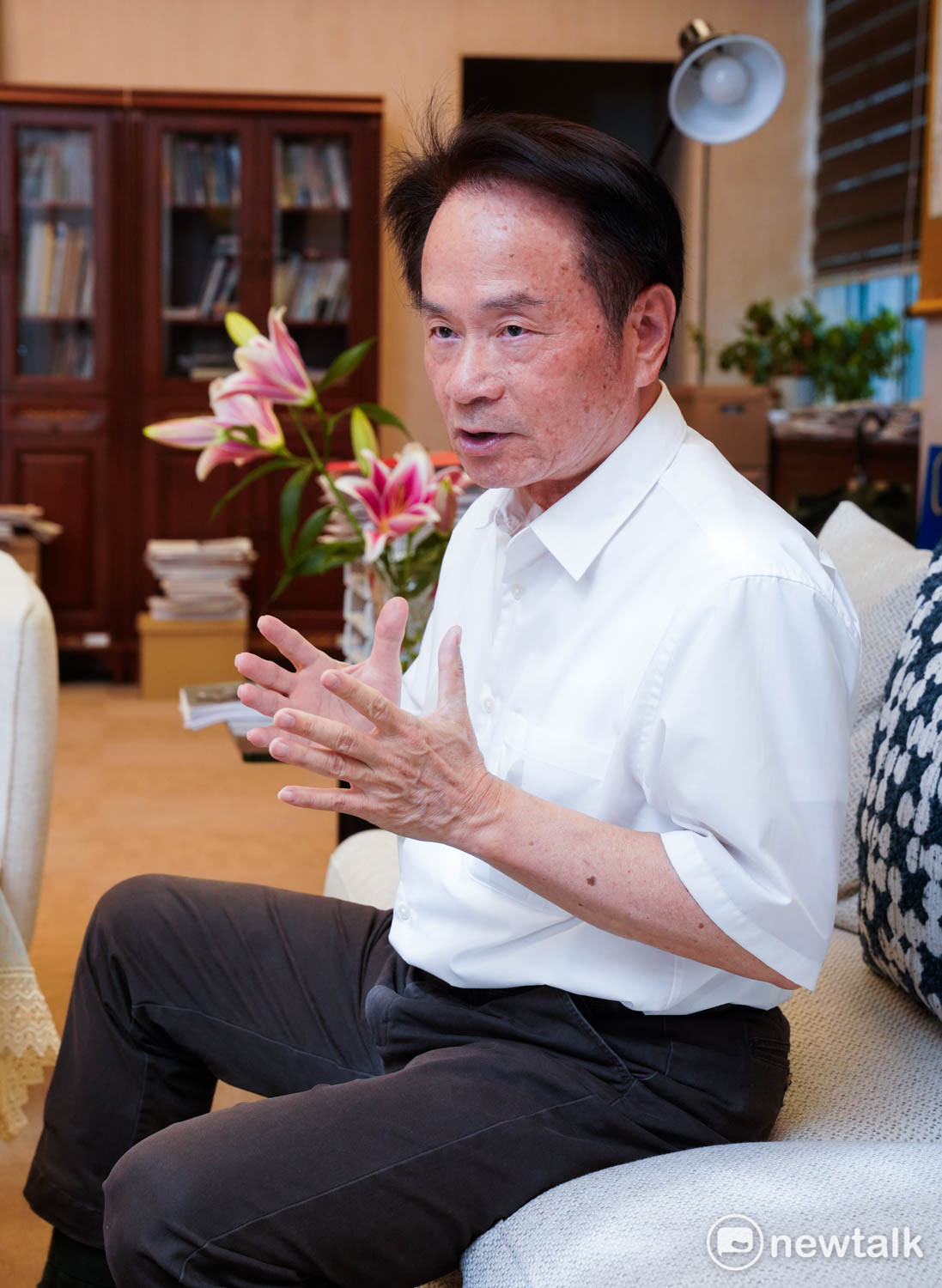  陳儀深：國史館僅負責整理、研究與公布史料，不應因涉及在位者或執政黨而自我審查。 圖：張良一/攝 