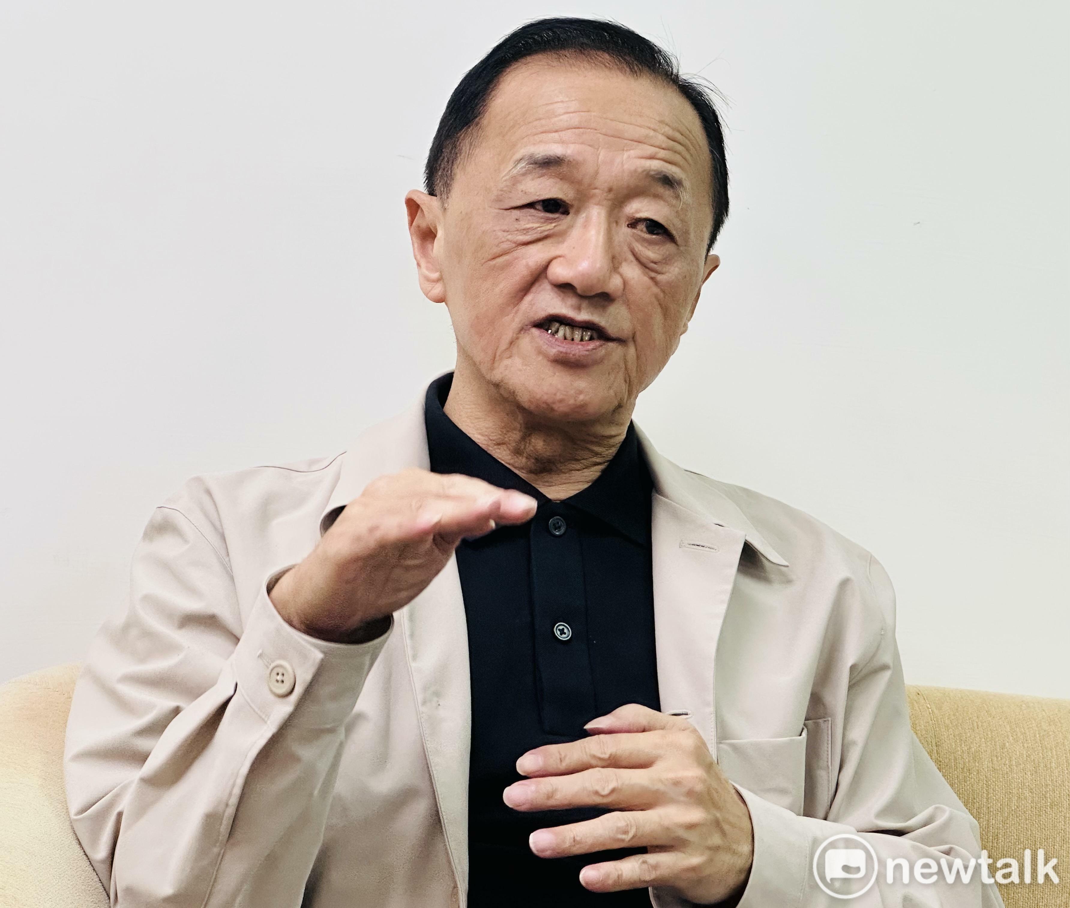  民進黨資深選戰操盤手也是辜寬敏基金會副董事長林宜正。 圖：朱蒲青拍攝 