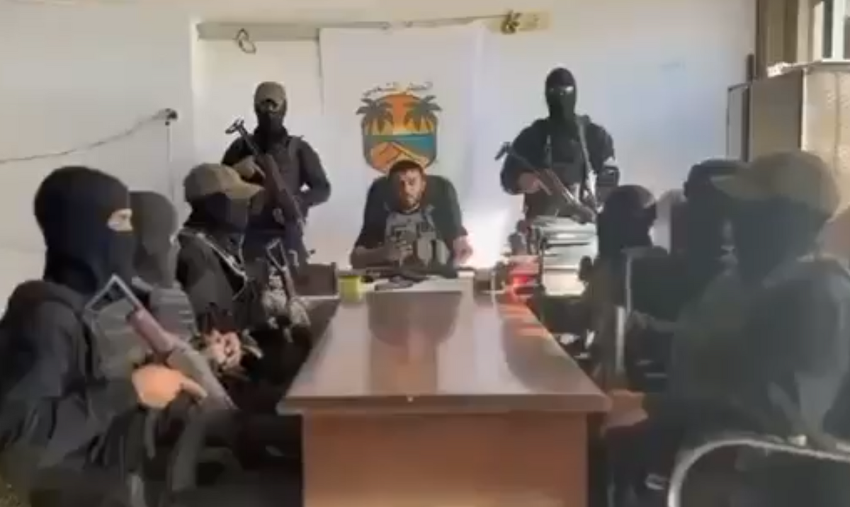  人民力量民兵組織警告哈瑪斯，不得進入他們在加薩的控制區。 圖：翻攝自 X 《Eyal Yakoby》 