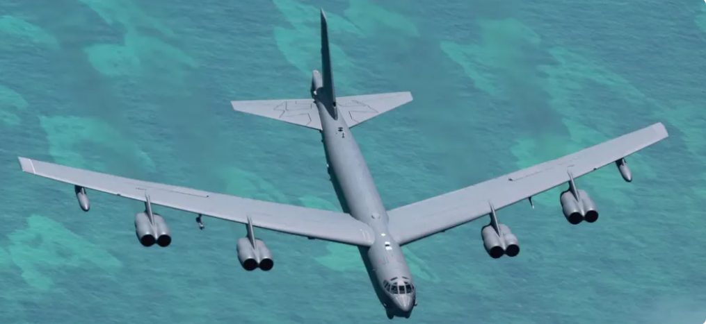  美國空軍 B- 52 轟炸機。 圖：翻攝自騰訊網 