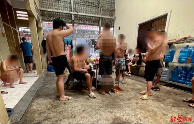  韓國人受害者被關在柬埔寨詐騙園區。 圖 : 翻攝自紅星新聞 