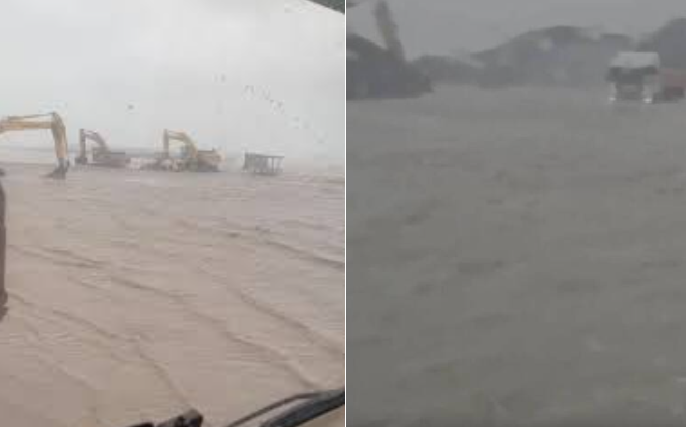 Thread瘋傳台北港海水倒灌潰堤？台灣港務中心急忙澄清