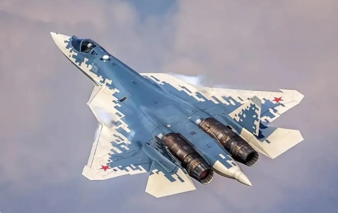  俄軍蘇-57戰機。 圖 : 翻攝自張斌說 