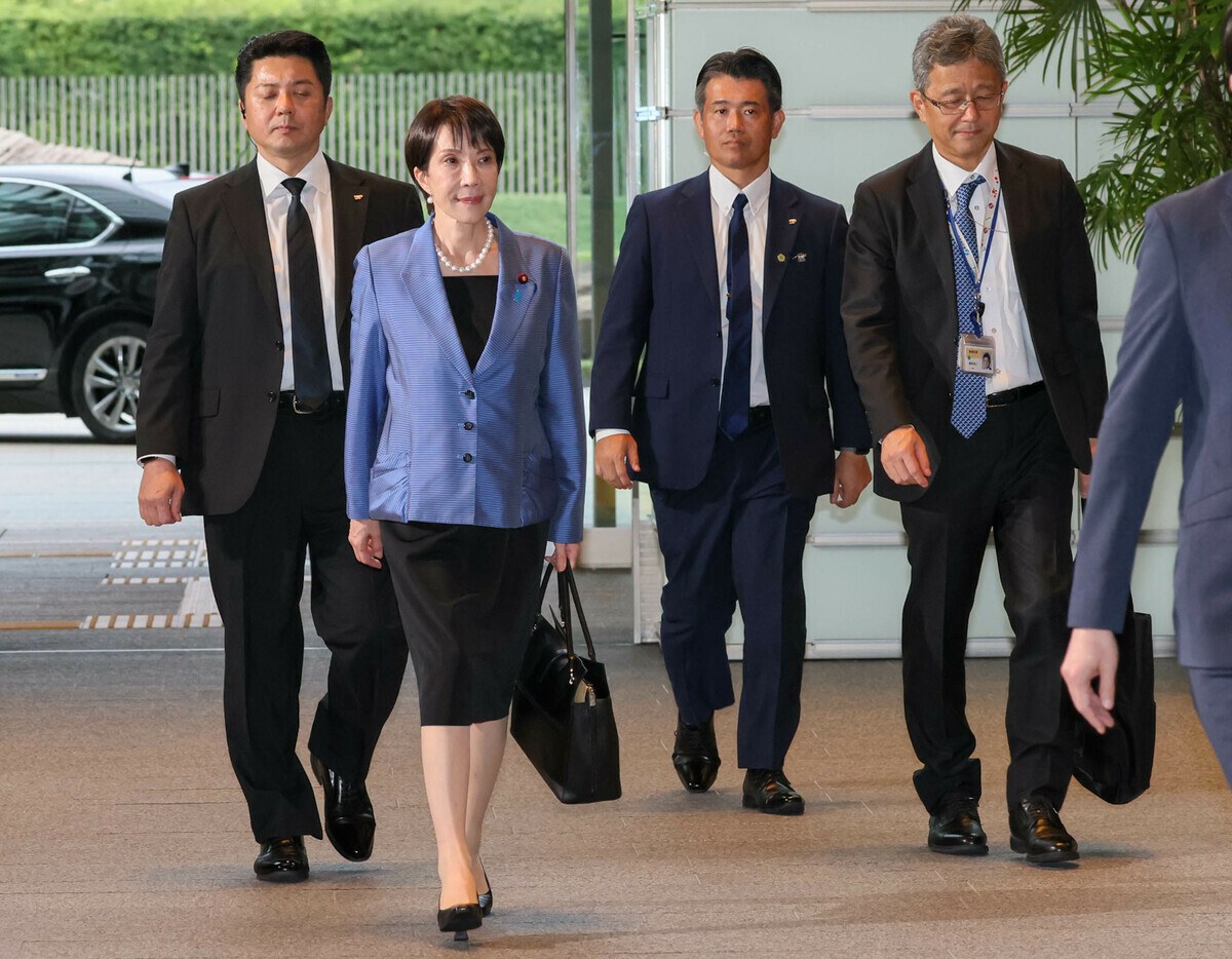  日本首相高市早苗(左二)。 圖 : 翻攝自日本首相官邸 