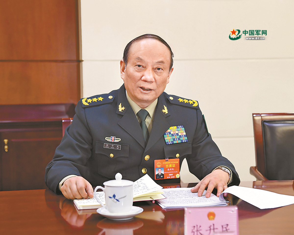  四中全會上，火箭軍出身的張升民確認出任中共中央軍事委員會副主席。 圖：翻攝自中國軍網 
