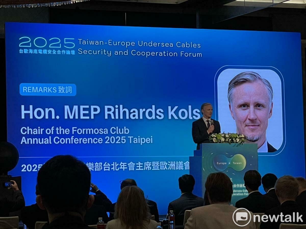  歐洲議會外交委員會議員柯理和（Rihards Kols）。 圖：高逸帆／攝 