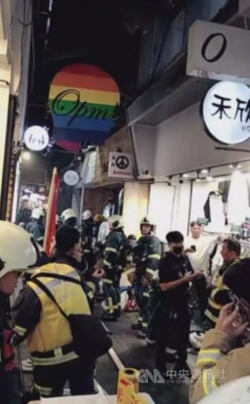 北市五分埔商圈火警　無人受困、1女跌倒燙傷