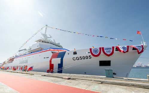 首艘遠洋巡護船下水 賴清德：國艦國造、國防自主成果