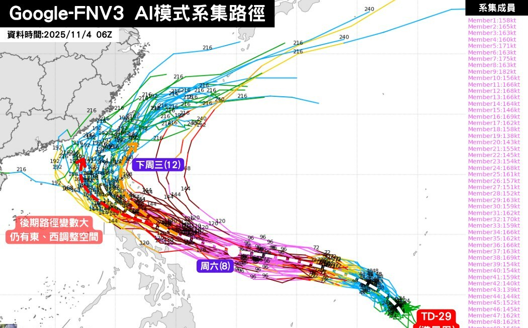最新颱風路徑曝光!準鳳凰颱風「環流龐大」直逼強颱等級
